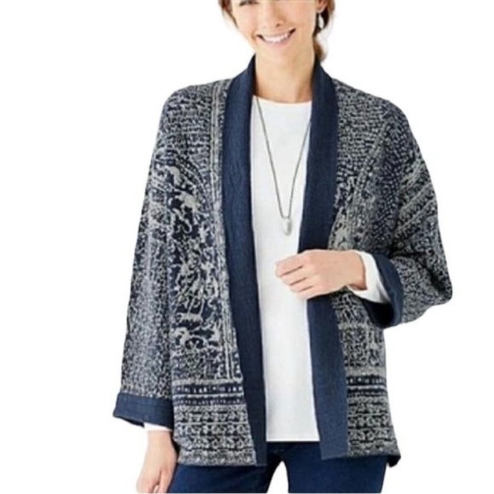 Pure Jill x J.Jill Artisanal Jacquard Cardigan